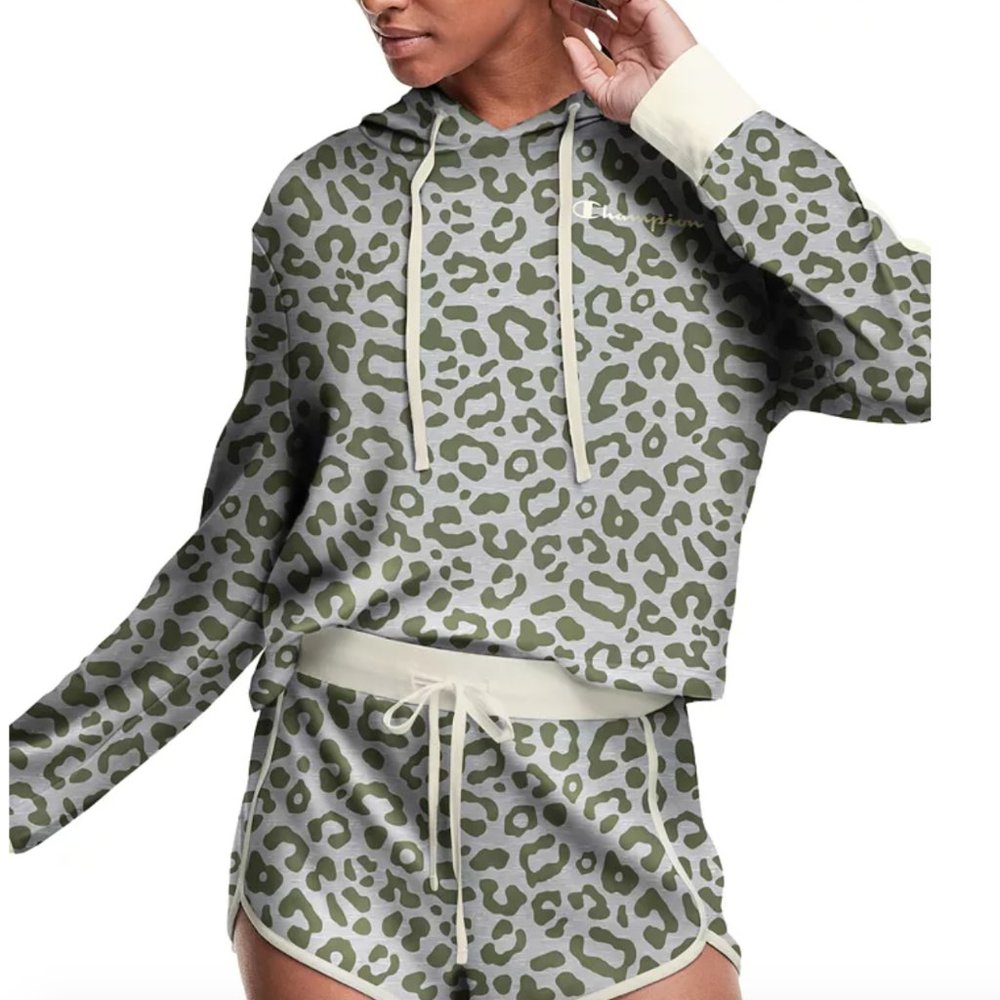 NWT Champion Green Leopard Print Pajama / Loungewear Set